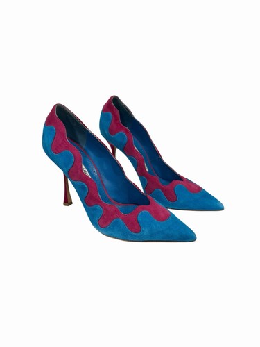 Décolleté manolo blahnik blu - décolleté,